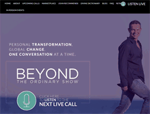 Tablet Screenshot of beyondtheordinaryshow.com